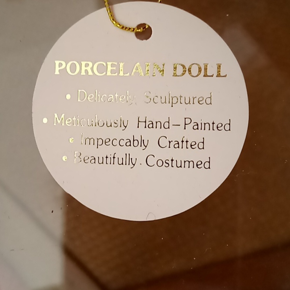 NWT Vintage Porcelain Doll - Picture 5 of 9